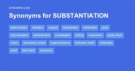 synonyms for substantiate|SUBSTANTIATE in Thesaurus: 1000+ Synonyms & Antonyms for .